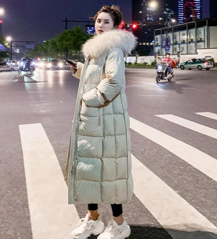 

2019 Winter Coat Women Plus size Hooded Parkas Thick Warm Long Coat Detachable Fur collar Cotton Padded Winter Jacket Outwear