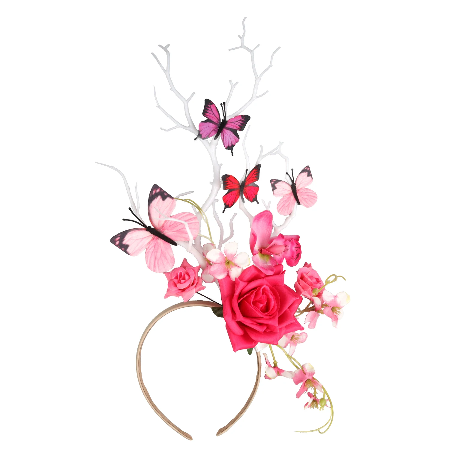 

Newest Perfect Butterfly Hair Accessories Fascinator Beauty Fascinators Headband Fashion Design Hairclip For Women