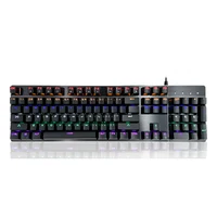 

Hot Sale Wired Rainbow Backlit Mechanical Computer Gaming Keyboard For PC OEM Custom Logo