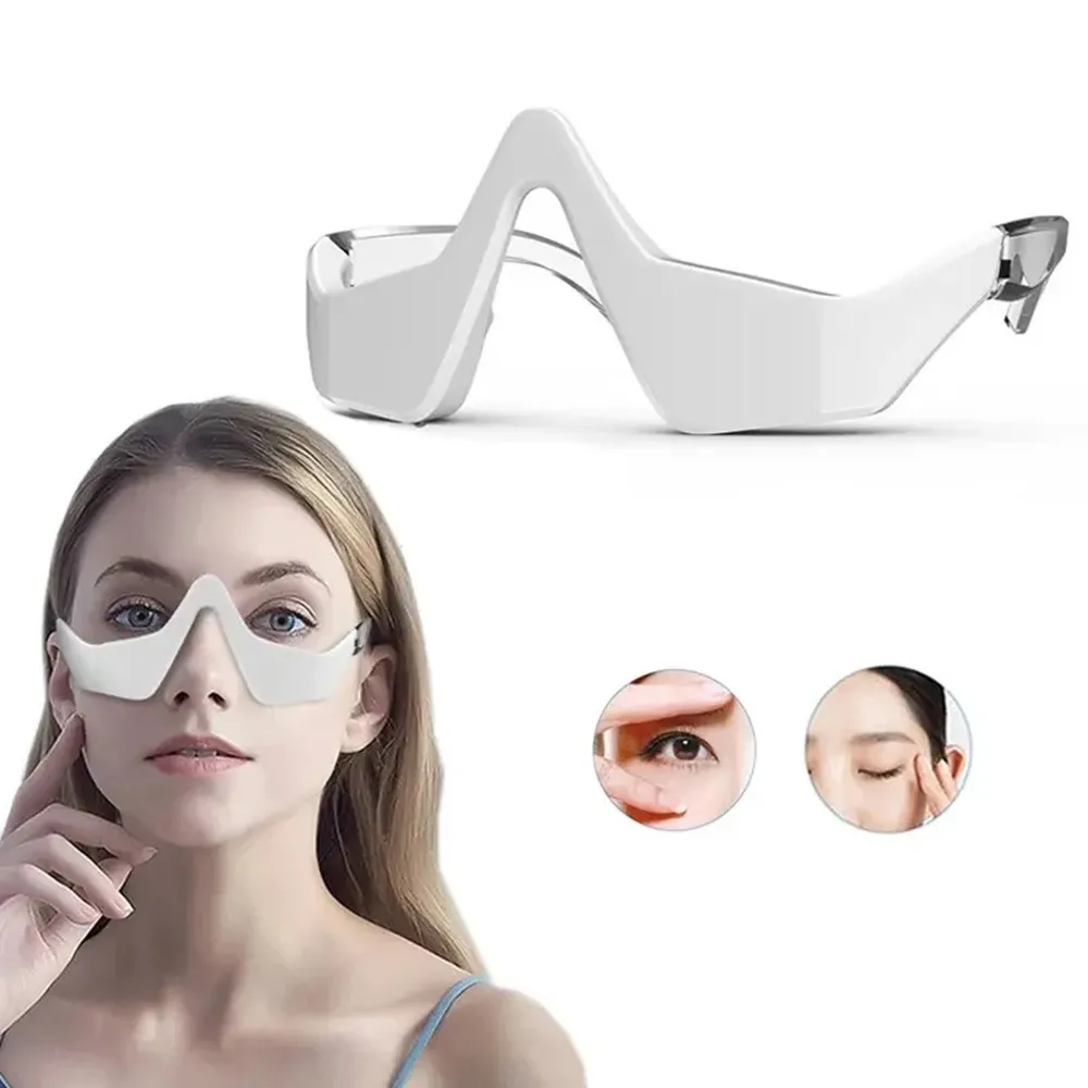 IFINE Beauty 3D Wearable Anti Aging LED EMS Micro Current Electric Eye massage Instrument Red Light Therapy Under Eye Mass