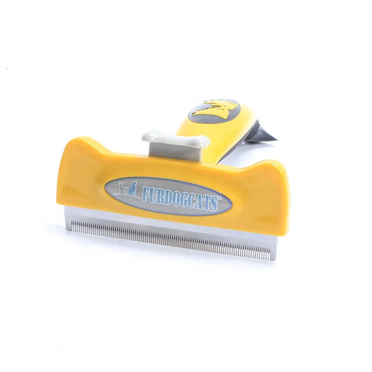 

Professional Pet Self Cleaning Brush Hair Grooming Combs Stainless Steel Deshedding Tools For Long Hair Large Dogs, Customized color
