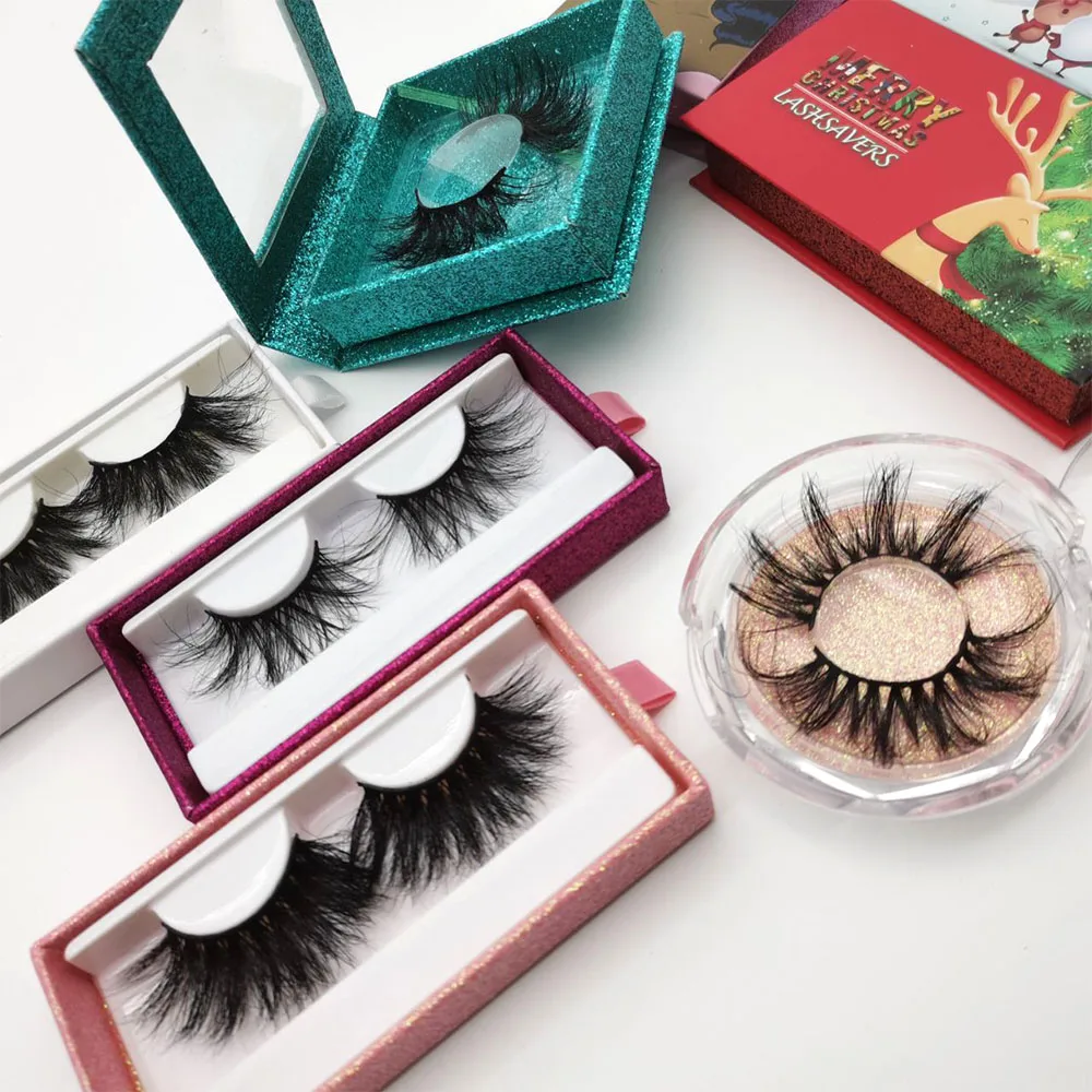 

handmade siberian mink false eyelashes long mink eyelashes custom package