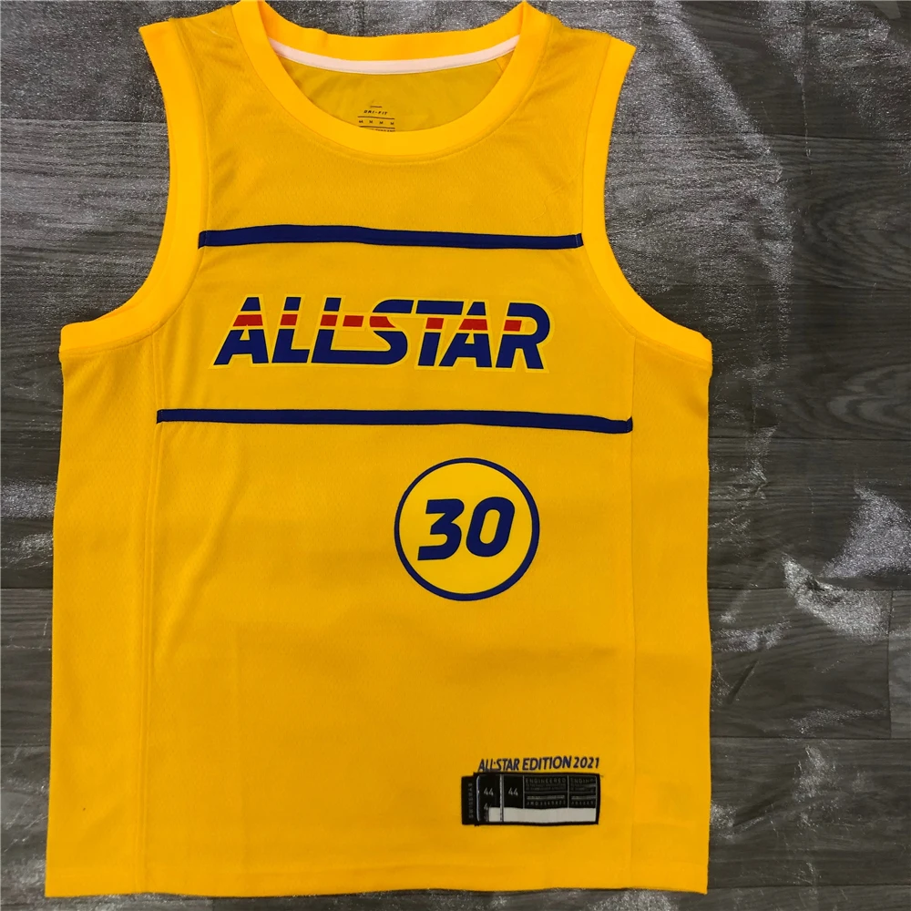 

Best Quality Men's Basketball Jersey NB A All Star Edition Jersey #0 #3 Paul # 30 Curry #7 Brown#77 Doncic Custom Your Name, As picture