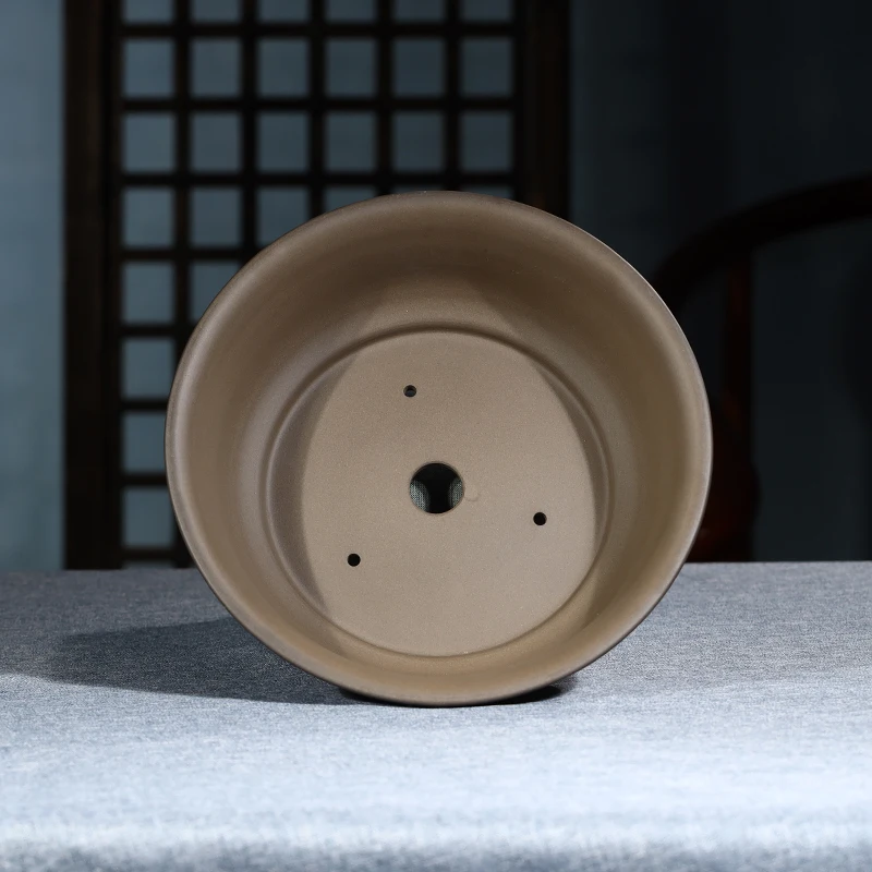 
High fired Hand Made Unglazed Ceramic Bonsai Pot 