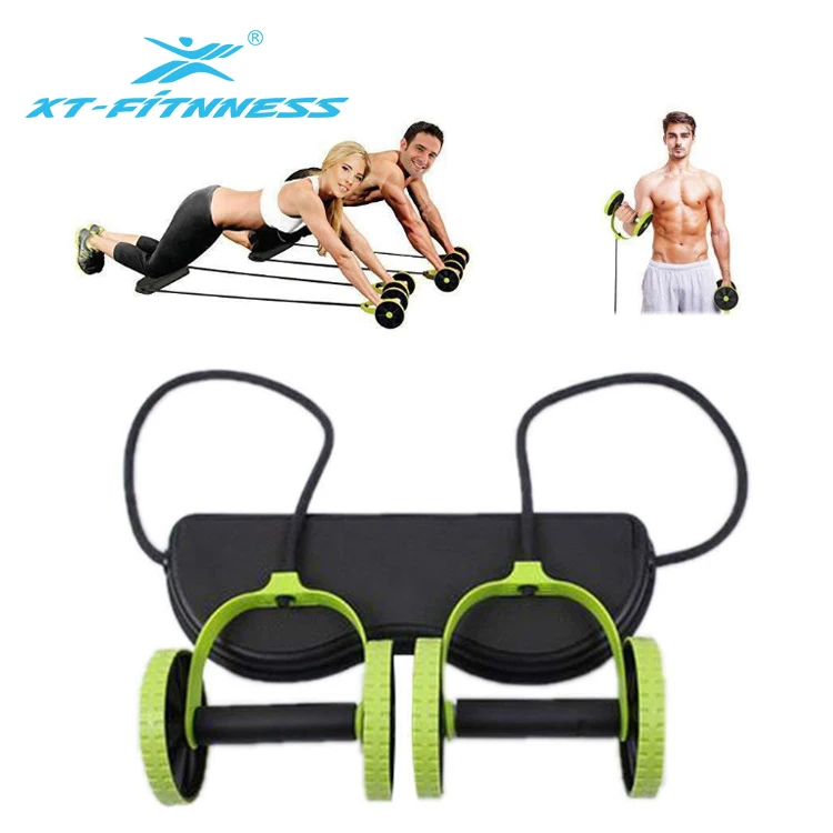 

Wholesale Power Exercise Equipment Fine Workmanship Home Fitness AB Wheel With Strap, Green,blue