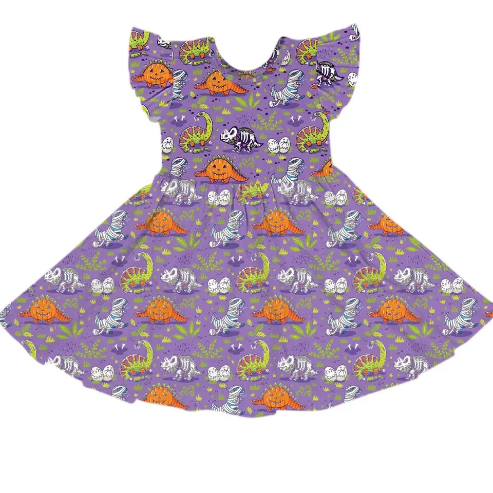 

Adorable Baby Girls Frock Dress Boutique Kids Cartoon Shirt Baby Girls Halloween Dress, Picture