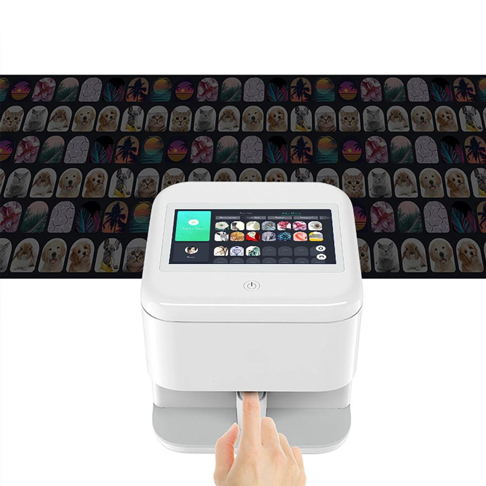 

3D Smart Automatic Nail Printer Kit Manicure Productos De unas Digital DIY Color Nailprinter Portable Nail Art Printing Machine