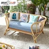 Modern design living room Southeast Asian wood leisure rattan sofa set