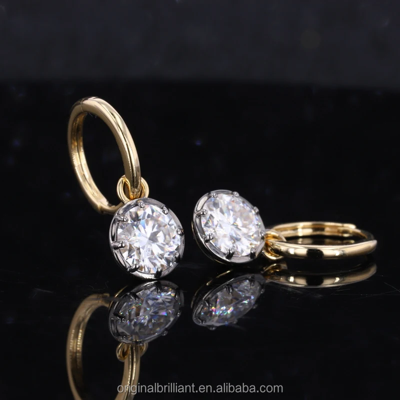 

2021 NEW 10K Yellow Gold Stud Earrings Fashion 3mm Round Shape Earrings For Women