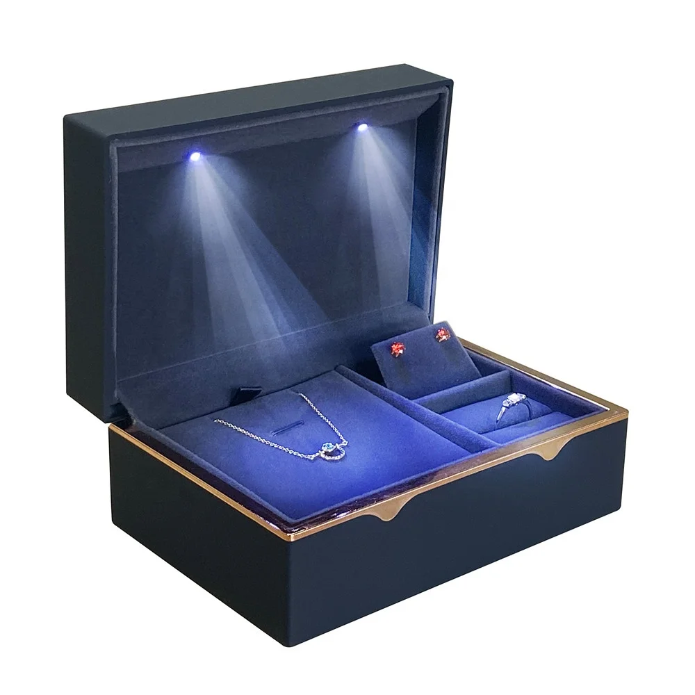 Led Light Jewelry Box Packaging Ring,Necklace,Earring,Pendant Gift Box