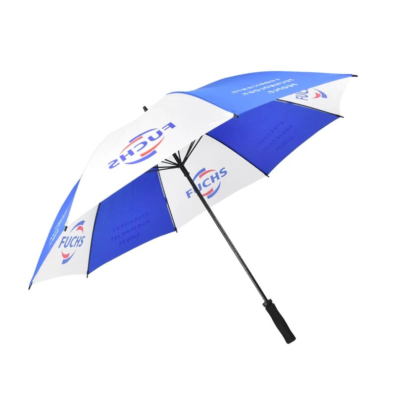 

High quality promotional custom advertising logo windproof golf umbrella