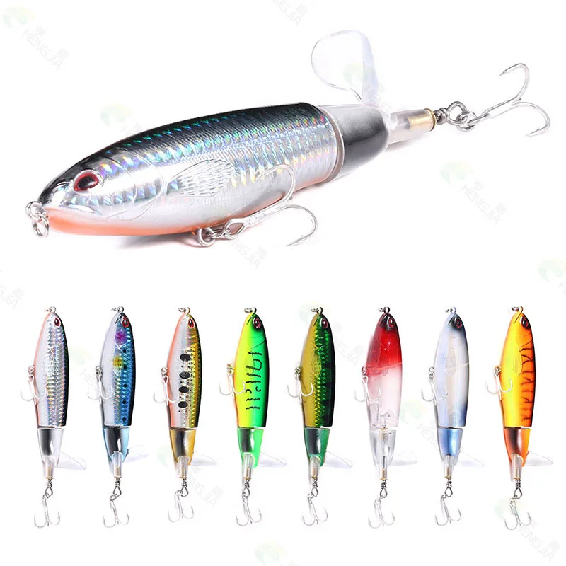 

Fishing Lure 37g with Rotating Spin Tail for Bass Trout Pike, 8 colour available/unpainted/customized
