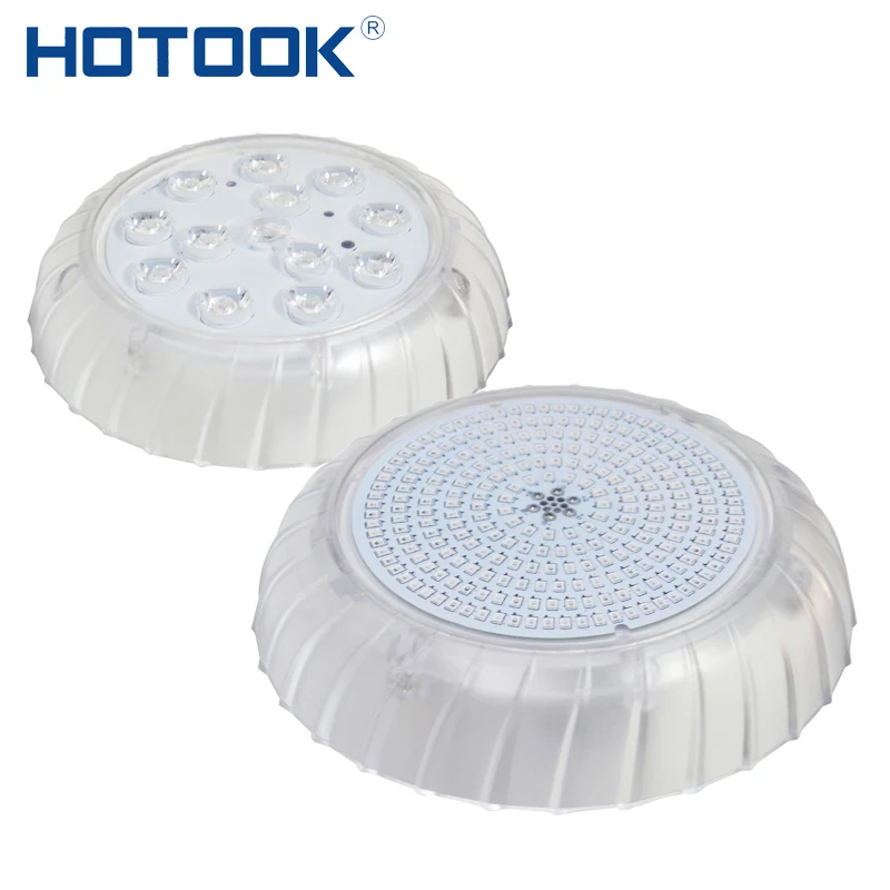 

HOTOOK 2019 New Patent 18cm Mini 18W Cold White Wall-Mounted Transparent LED Swimming Pool Light