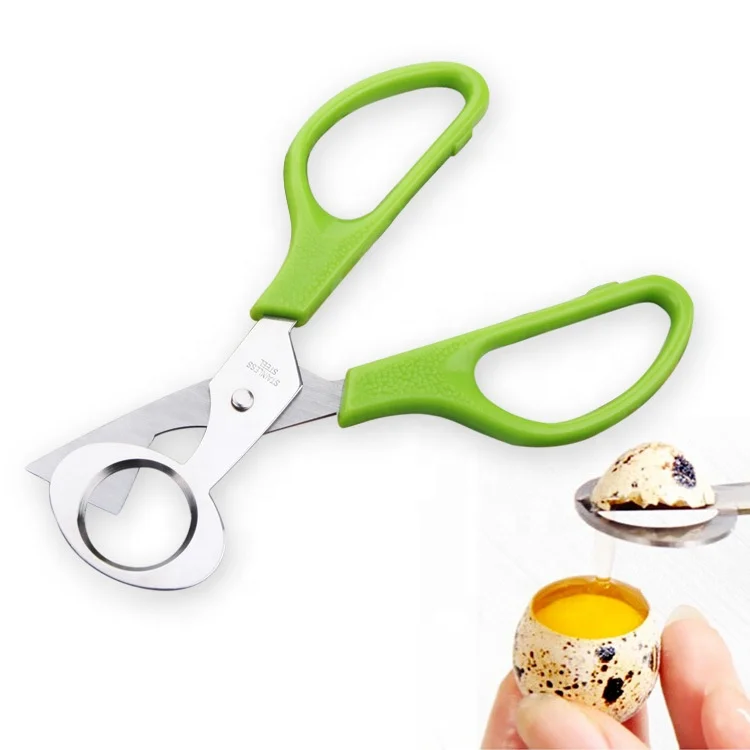 

Creative Scissors Pigeon Quail Egg Scissors Cracker Opener Cigar Cutter Stainless Steel Tool Practical Safety Egg Shells Cut, Green