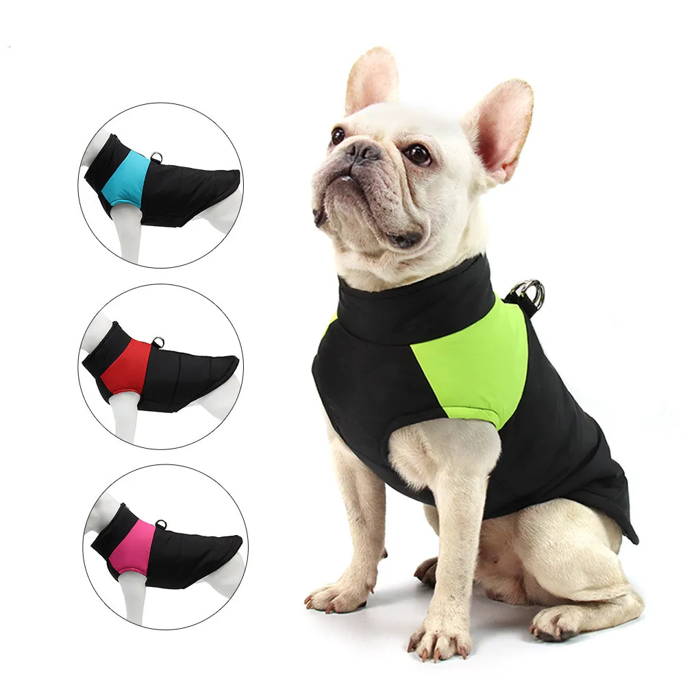

Pet clothes autumn and winter plus cotton thickened big dog clothes warm pet dog vest dog cotton clothes