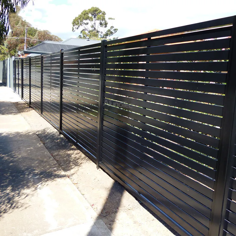 

China Supplier Australia Standard Cast Aluminum Slat Garden Fence With Oem Design, Customer's request