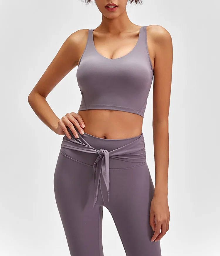 

Wholesale Women Sport Bra Sports wears Padded Seamless Push Up Fitness Yoga Bra, 9 colors