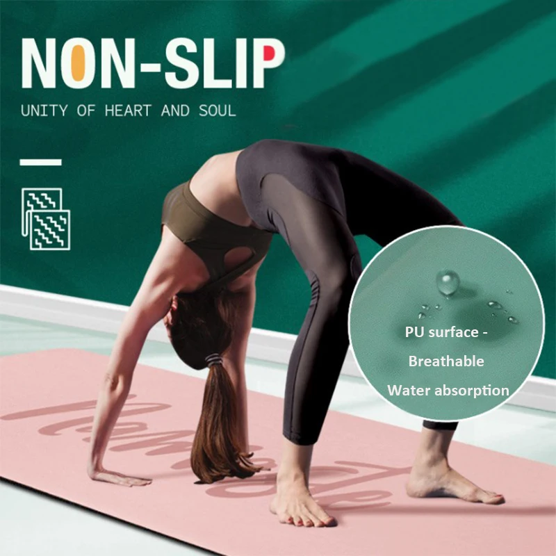 

Factory price custom printing Natural PU Rubber Yoga Mat, Customized color