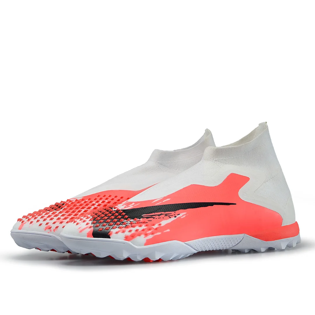 

Original factory Wholesale custom football shoes breathable fashion soccer boots for men soccer shoes, White