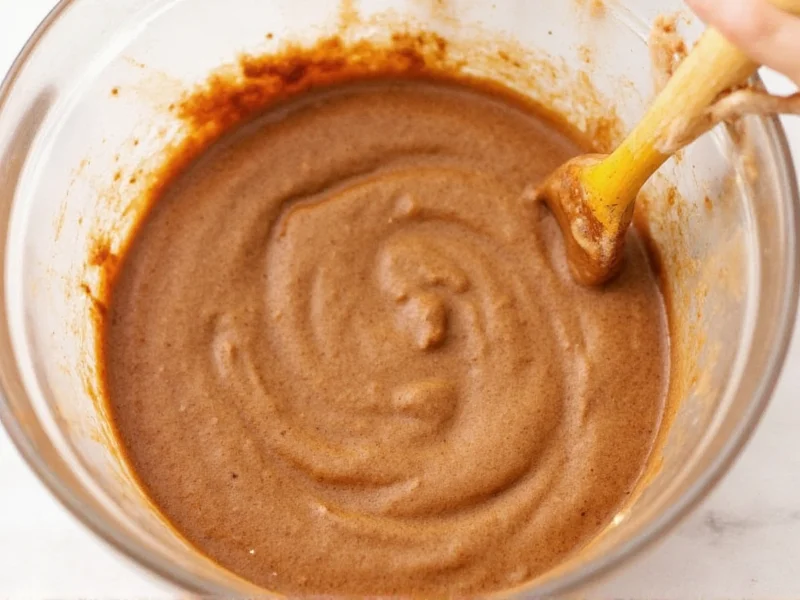 Thick cinnamon sugar paste for swirl bread preparation