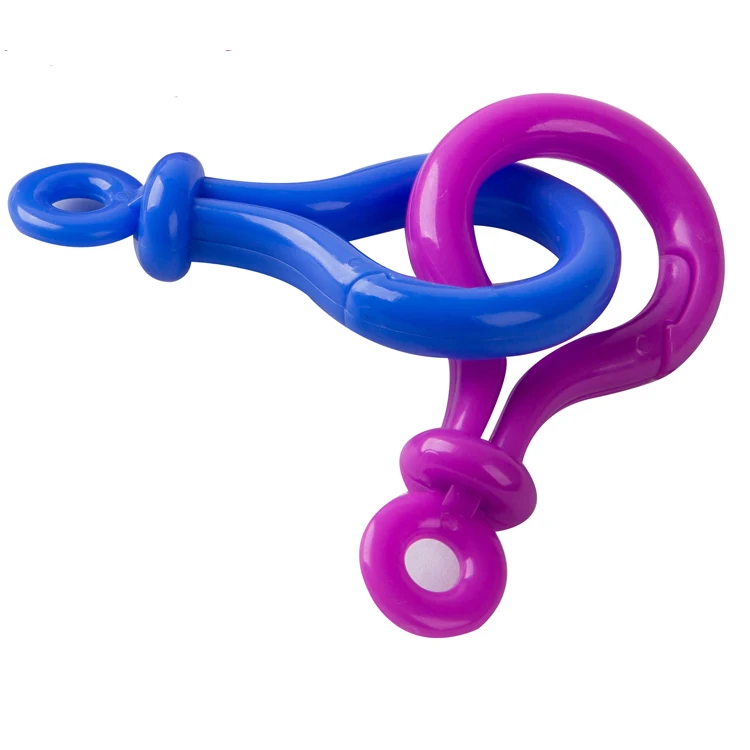 

Safety plastic key chain toy ring popular toy links for baby plush toy, Multi
