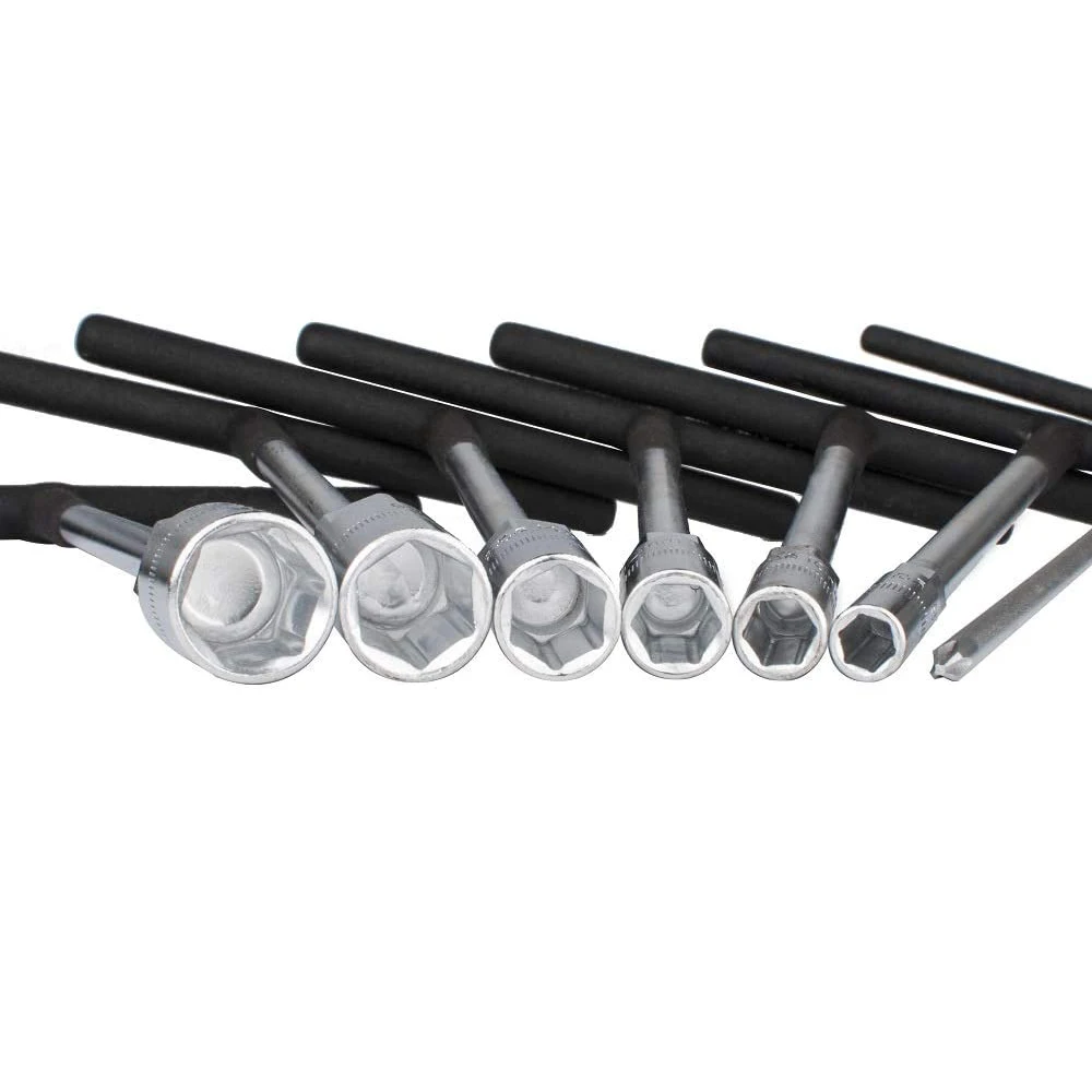 7pc T Handle Metric Socket Wrench Set Spanner Tool Rubber Coated Hex