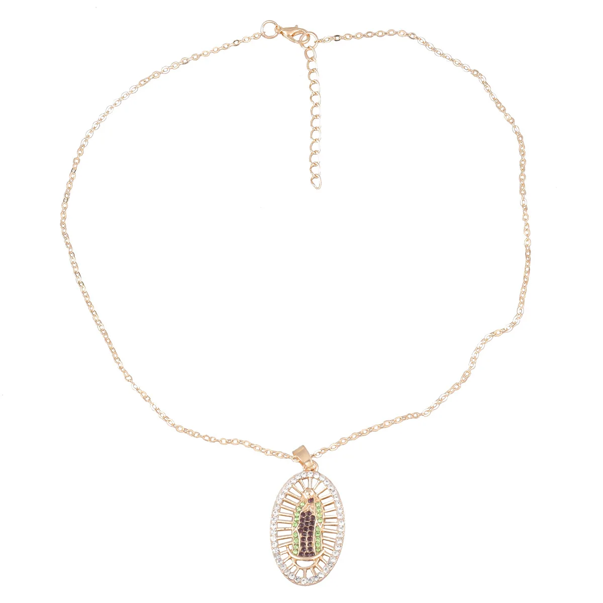 

New Arrival Modern Trend Gold Plated Virgin Mary Necklace for Personal decoration