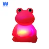 Floating rubber bath stand frog toy with led flashing light