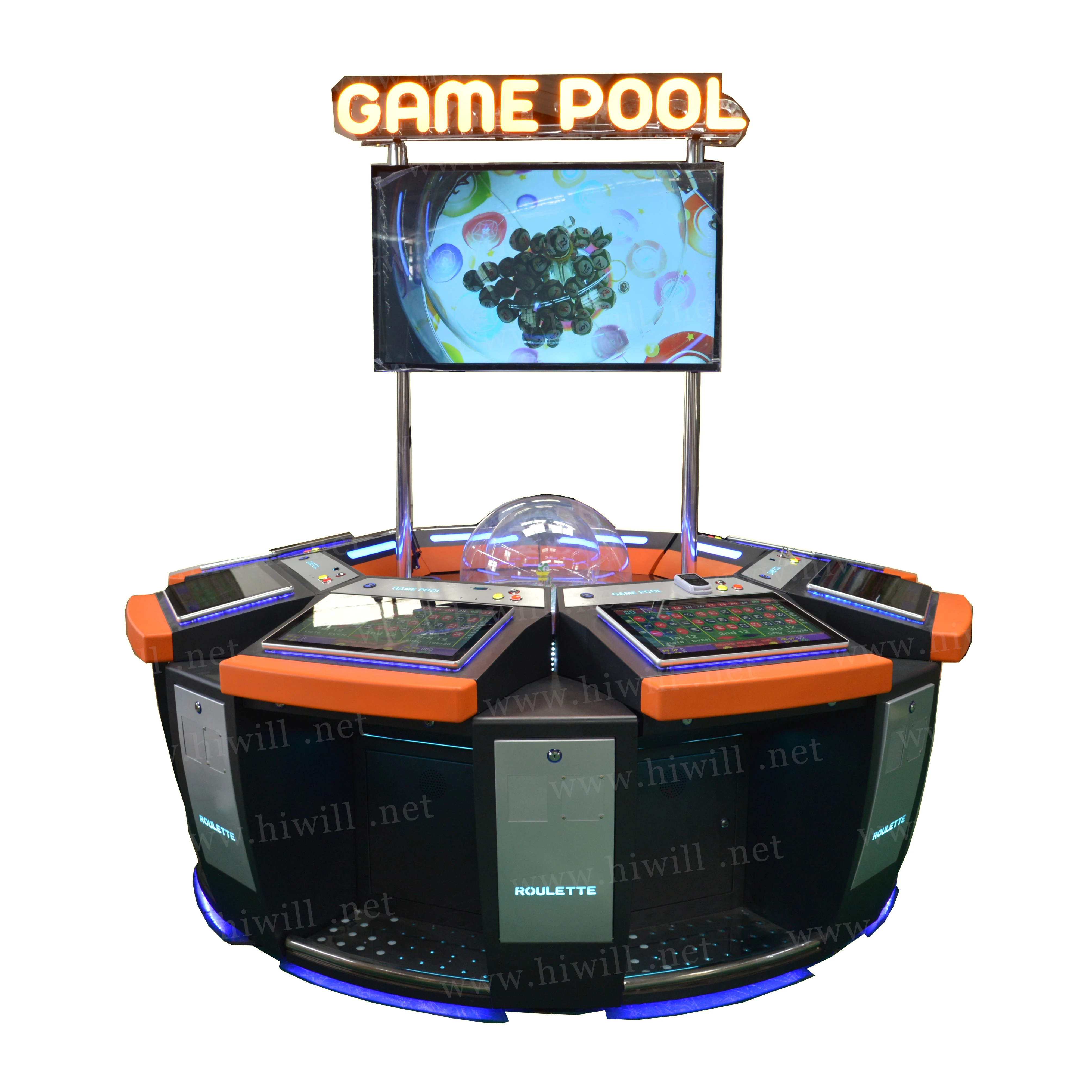 

8 Player Touch Screen Casino Bingo Roulette Gambling Machine for sale, As picture