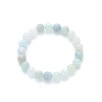 

Natural Dream Aquamarine Quartz Energy GemStone Bracelet, Beaded Stretch Bracelet Luxury Women Energy Gift Jewelry