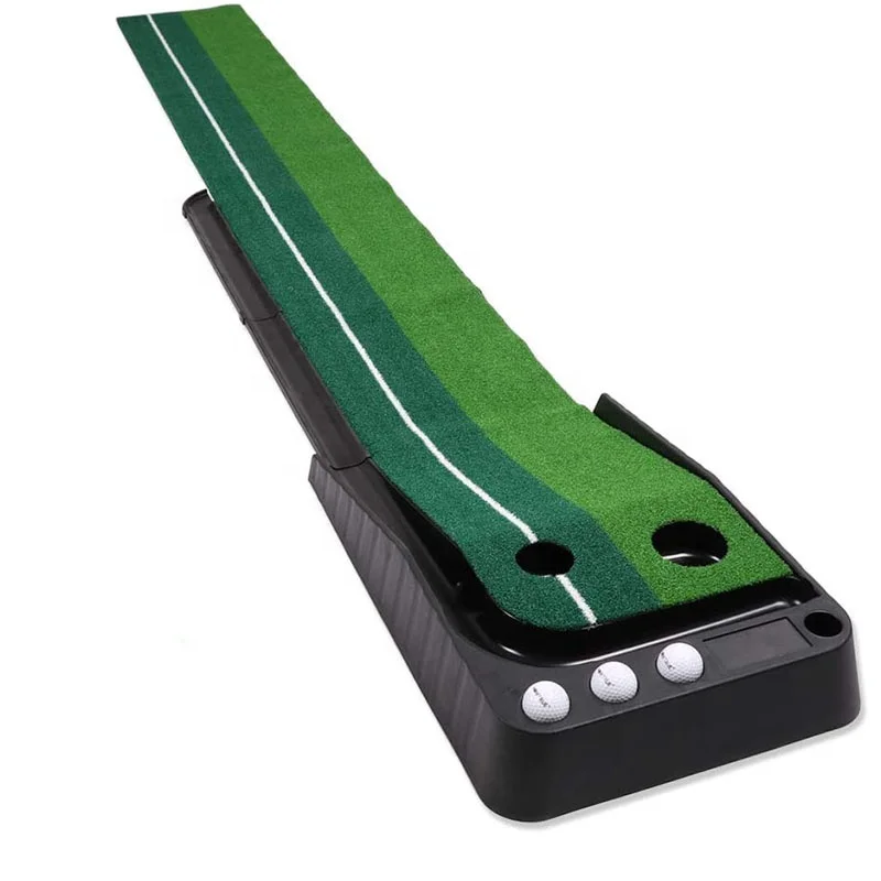 

Factory Indoor Golf Putting Green Golf Putting Mat with Auto Ball Return Function Portable Mini Golf Practice Training Aid