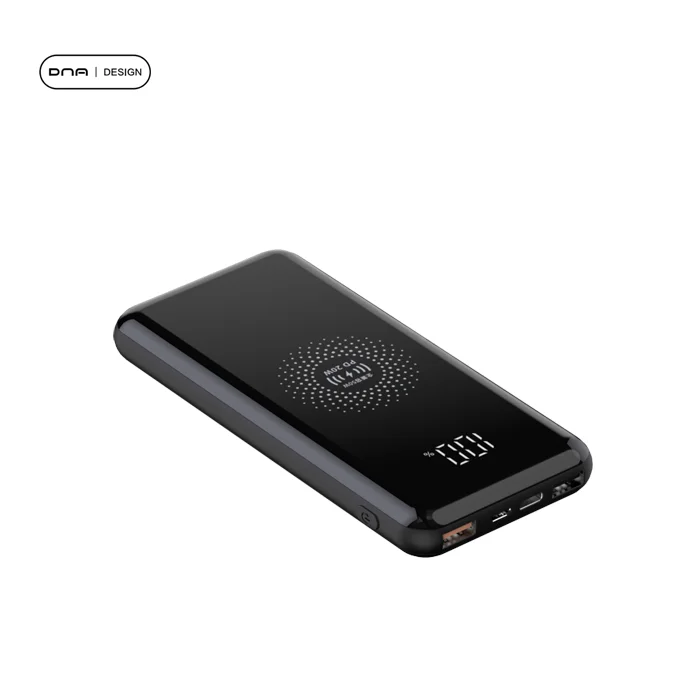

Newest Mini Portable Charger 1000mah Type-C/micro PD Powerbank Magnetic Wireless Charging Power Bank, Black/white