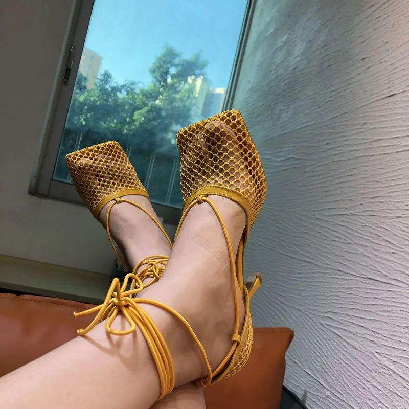 

Weaving fashion design sandals for women summer new fashion thin heels high heels women's sandals