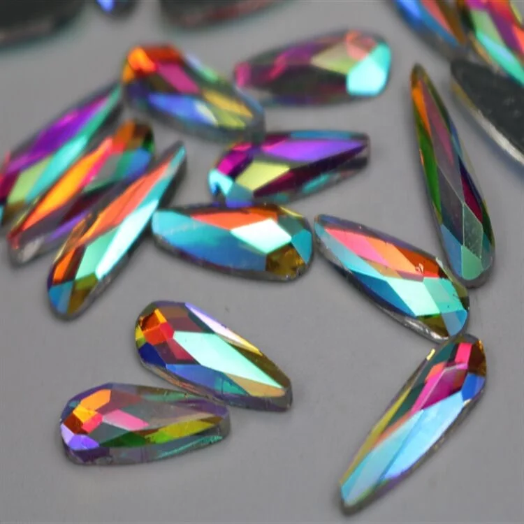 

Wholesale Yantuo Bulk Various Shapes Water Drop Drill Crystal AB Flat Back Rhinestones For Nail Art