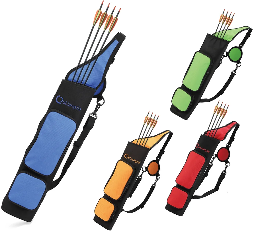 

Archery Arrow Bag Hunting Back Quiver for Shooting, Yellow,green,blue,red