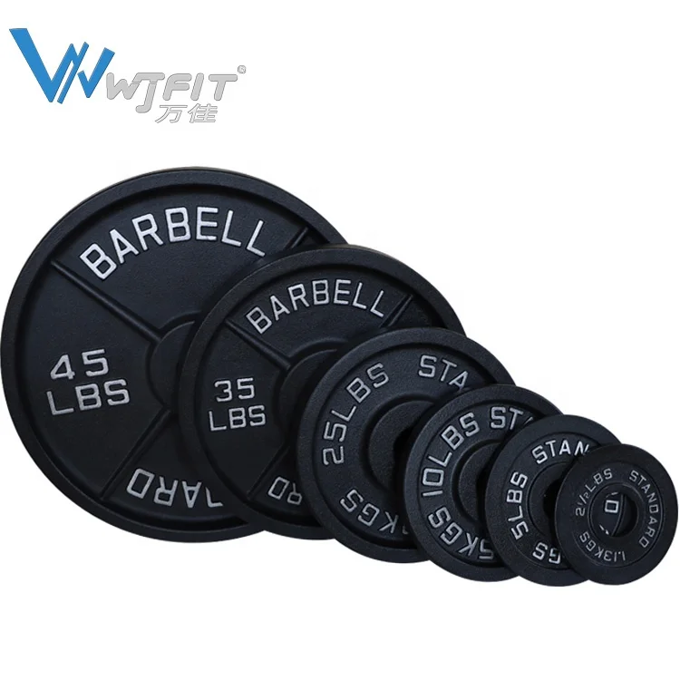 

High Quality Standard Cast Iron Weight Plate Weightlifting Barbell Weight Disc Gym Equipment Weight Plates