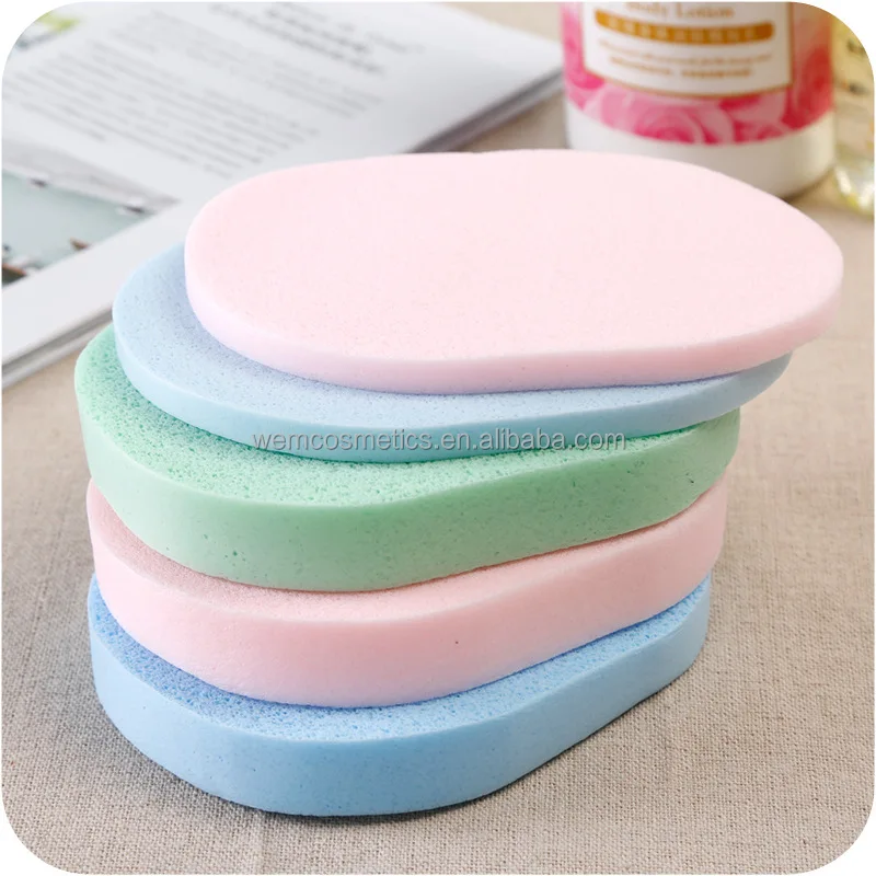 

Facial Cleansing Sponge Puff Face Cleaning Wash Pad Puff Available Soft Makeup Natural Seaweed Cleansing Flutter Makeup