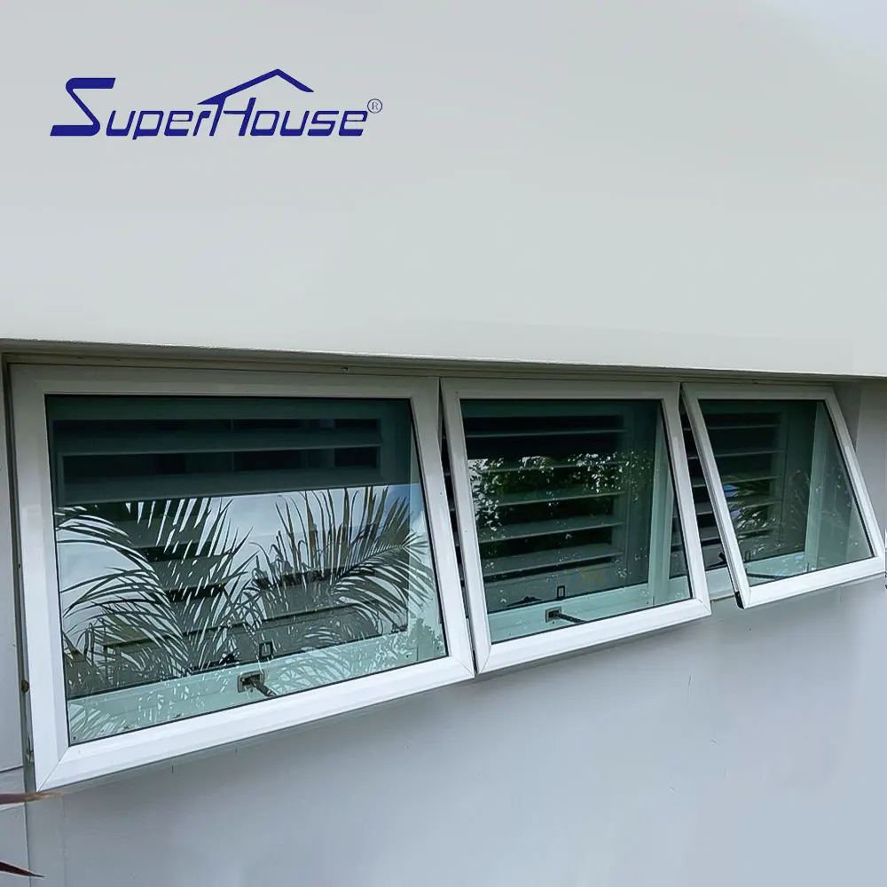 New design house aluminium awning windows with fixed window