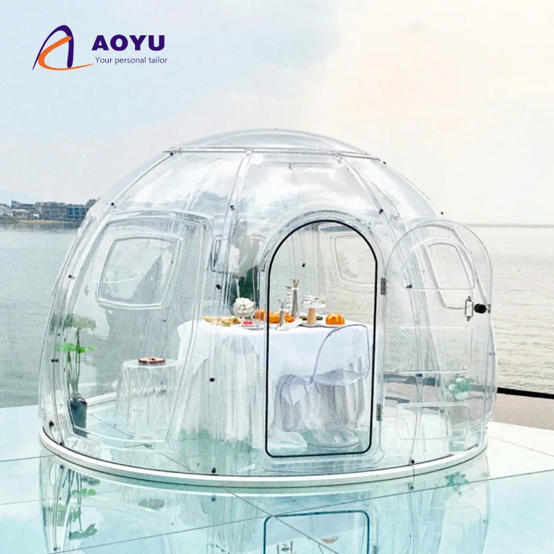 

outdoor glass hotel transparent igloo snow clear dome tent dome tent with price
