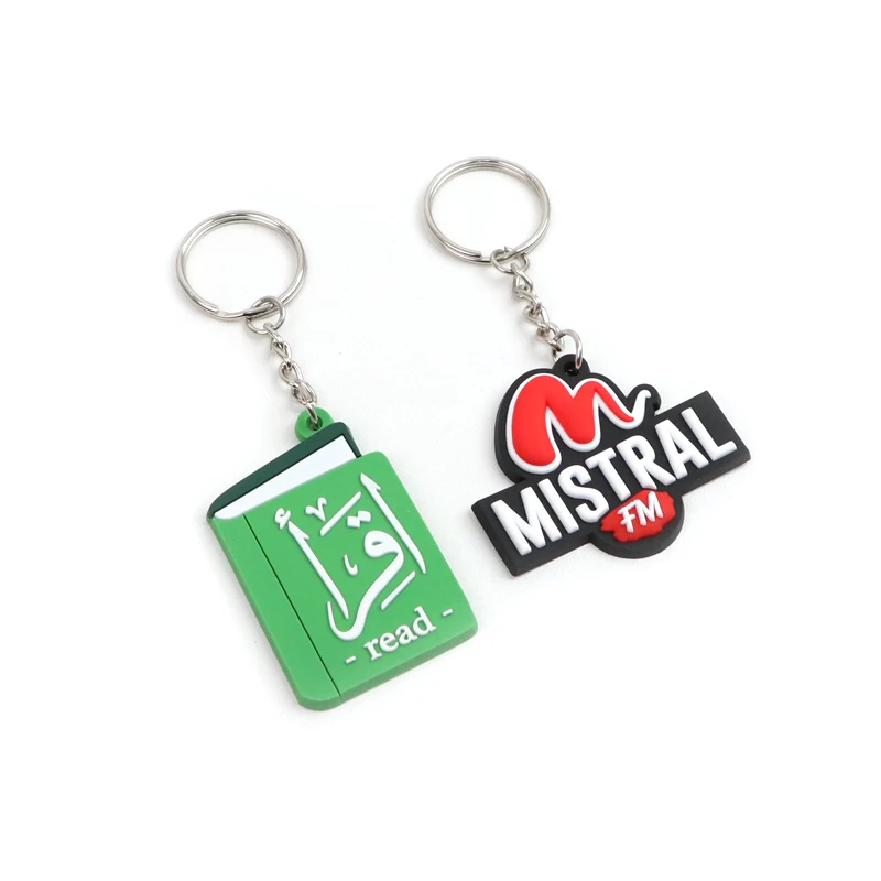 

Custom Full Color high quality rose flower rings keychain with link chain for gift