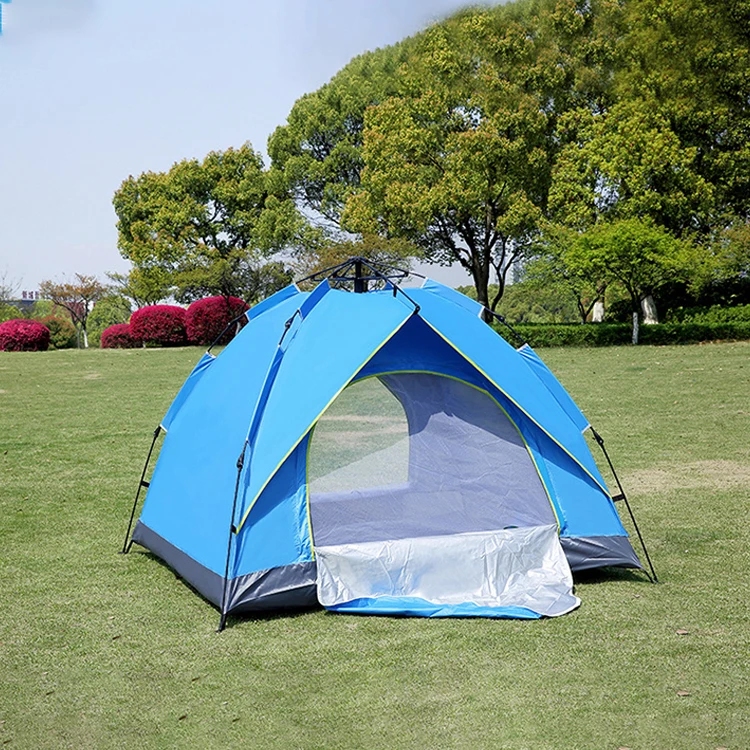 

Zhoya Outdoor 3-4 Person Quick Automatic Opening Tents Ultralight Waterproof Tent For Tourist Camping Tent, Blue/orange/dark green