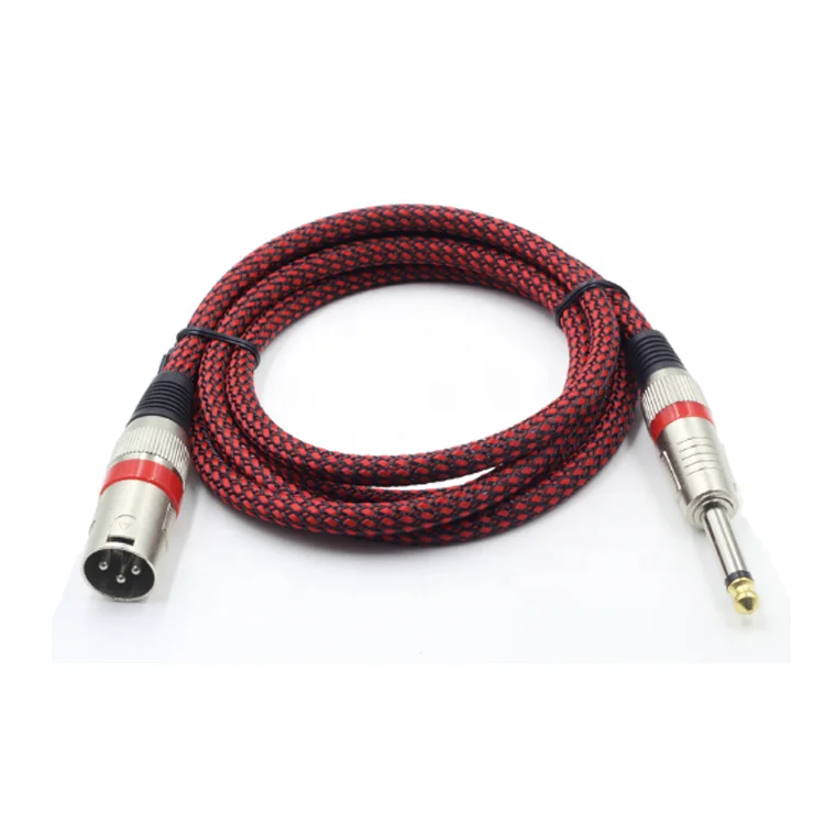 

Colorful high quality 6.35mm xlr male to male cable 6.35 to 3Pin XLR microphone Cable, Colorful,customize