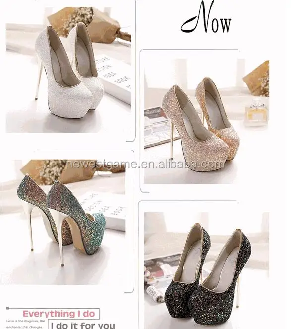 
16cm Heel shoe European African Fashion Woman Night Club Party Shoes Sexy Ladies Extreme High Heel Platform Shoes Pumps 