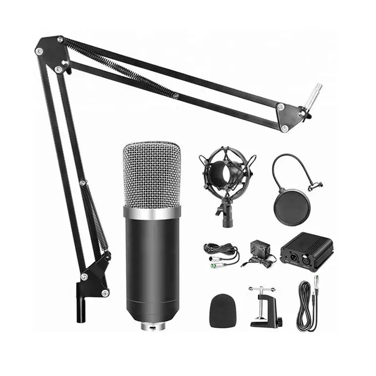 

BM-800+ Studio Mic With Microphone Stand With High Quality, Black color