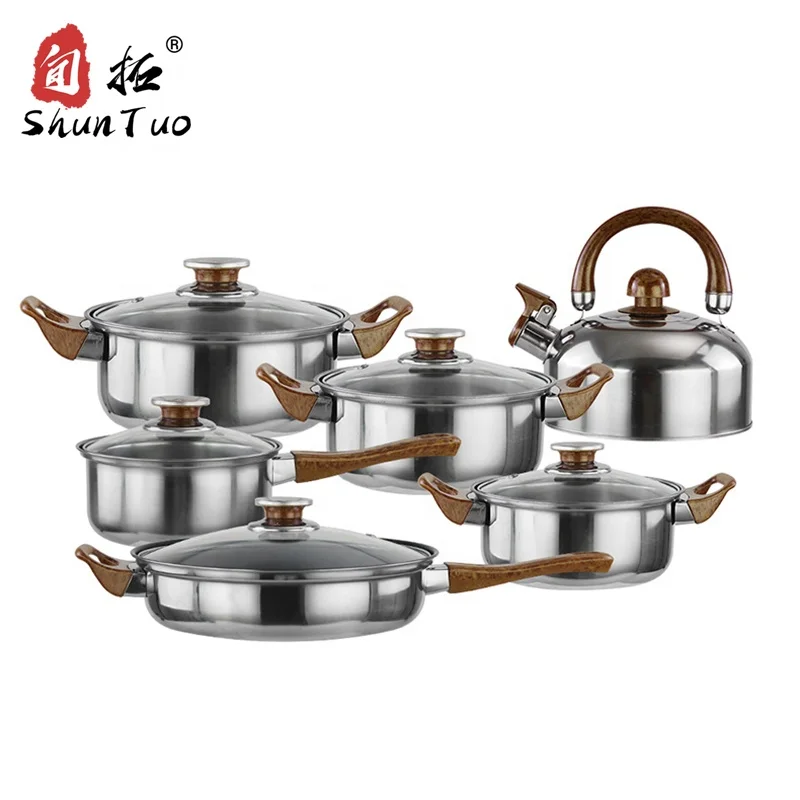 

soup milk pot large 12 pcs nonstick commercial cookware sets nonstick stainless steel cooking pot