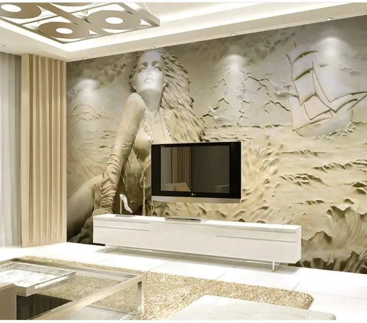 Custom 3d Textile Printing Embossed Wallpapers Wall Coating Buy Wall