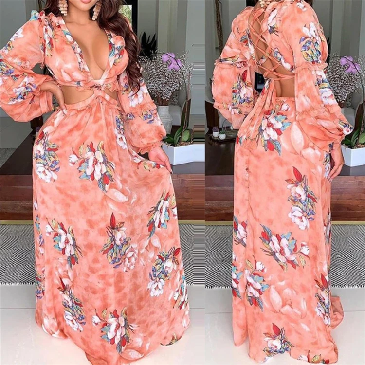 

Wholesale Plus Size Ladies Summer Cotton Dresses Maxi Chiffon Dresses