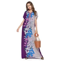 

Muslim Printed Islamic Women Dress Custom Dubai Moroccan Kaftan/Djellaba/Abaya clothes