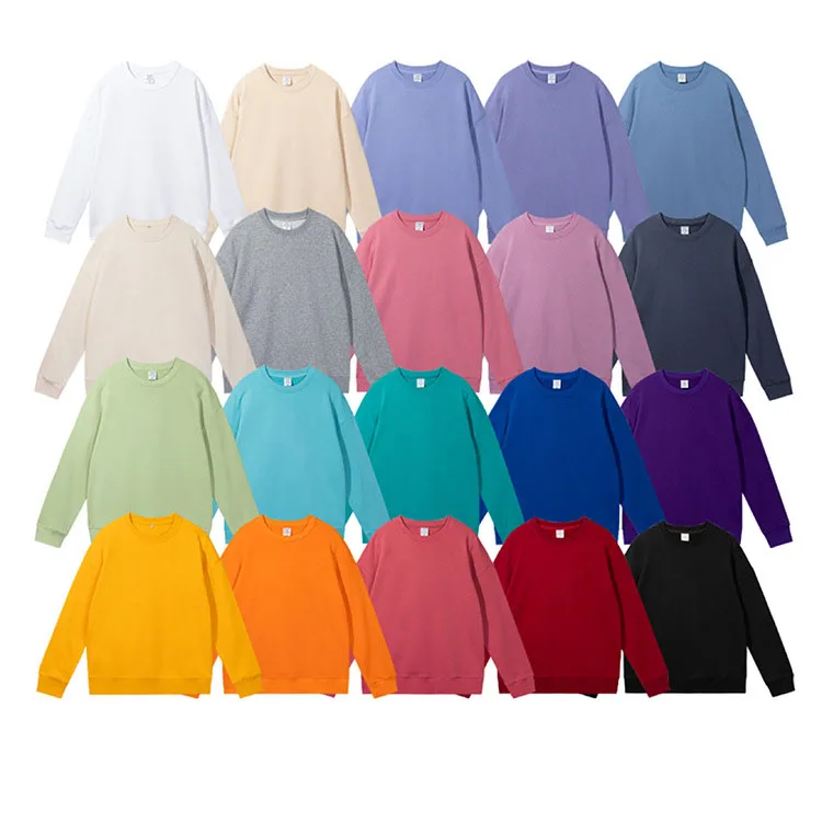 

320gsm Custom Hooded French Terry Cotton Hoodies Blank Unisex Clothes Mens Sweatshirts Crew Neck Men's Sweaters