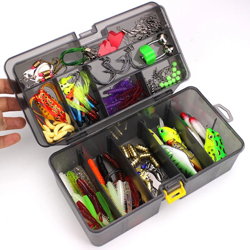 

Including All Kinds Of Lures Accessories Hooks Tackle Box Fishing Lures Baits Tackle Kit Set